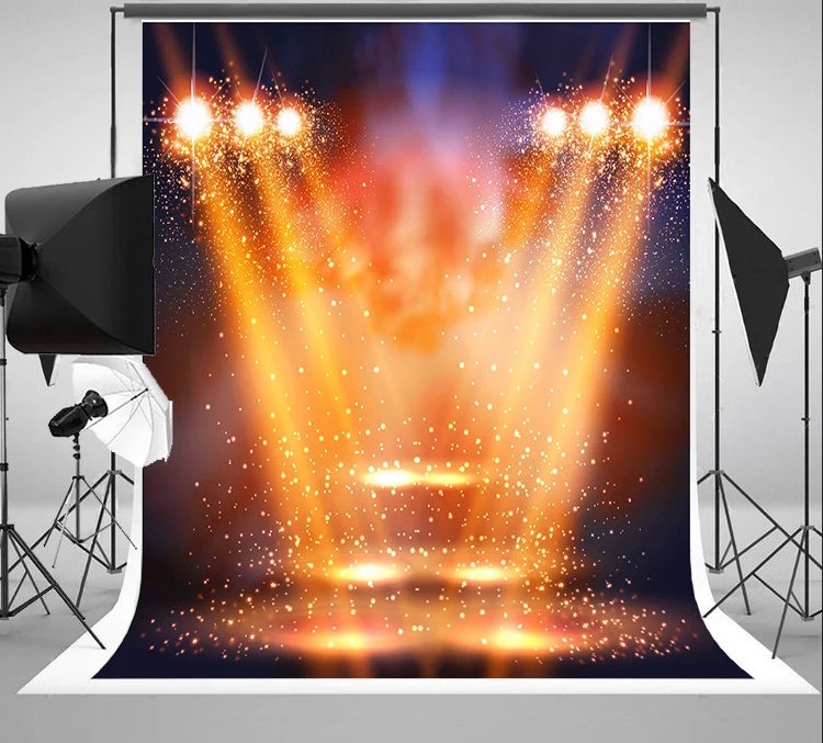 Photography Awards - DJ altın led sahne bokeh neon