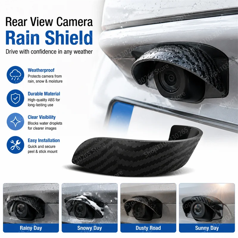 Camera Rain Cover - Otomotiv evrensel geri görüş kamerası yağmur