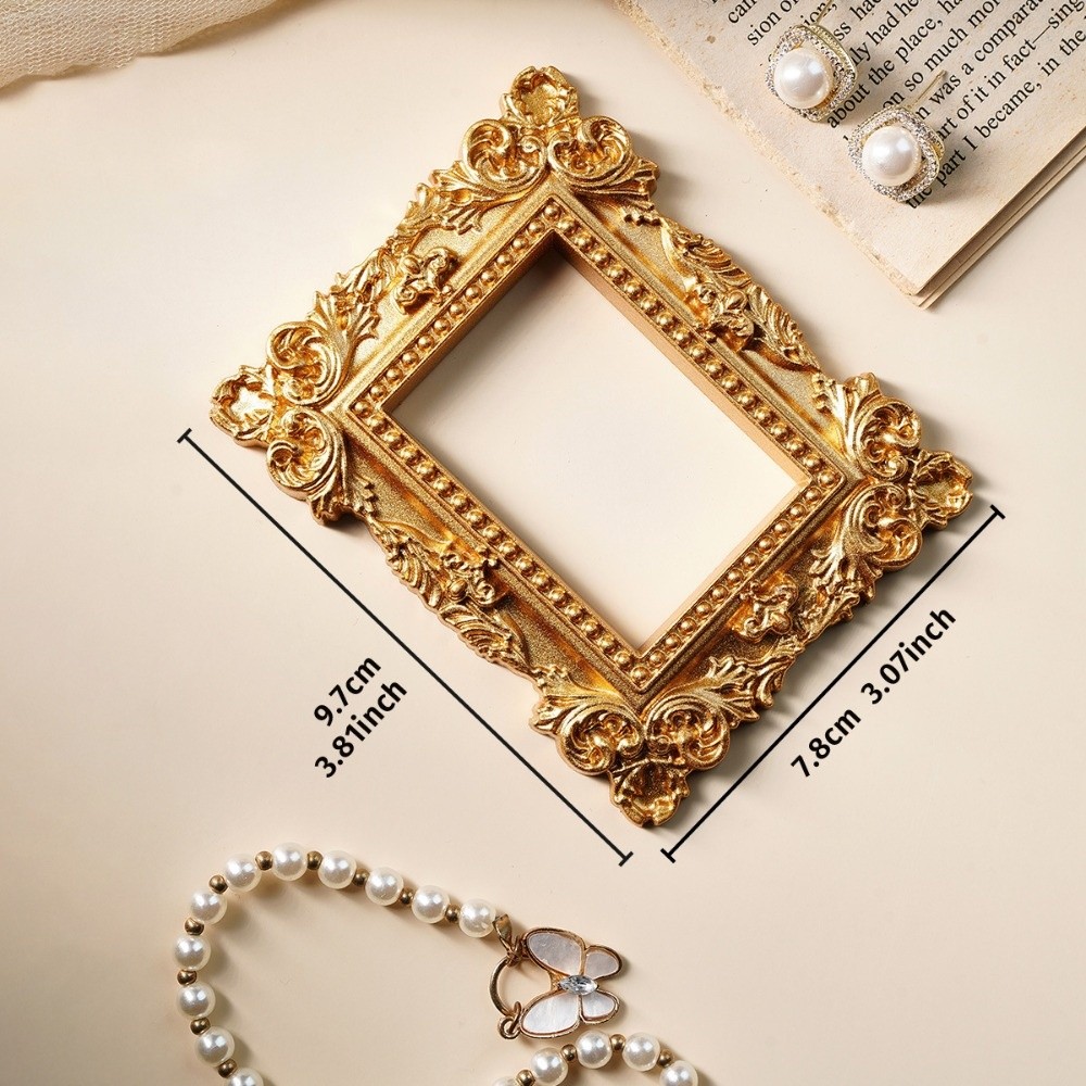 Photography Aesthetic - Vintage Altın DIY Gölge Kutusu Çerçevesi