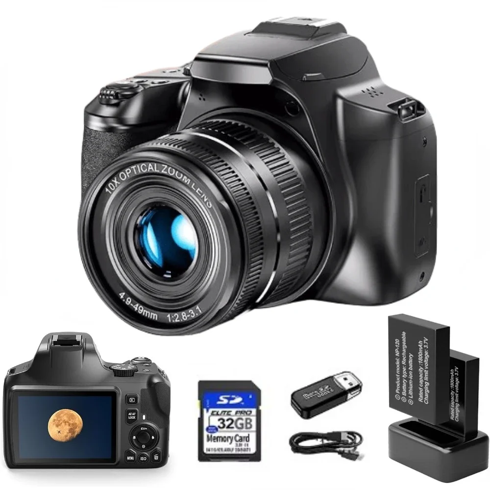 Photography Youtube - Fotoğrafçılık için 4K Dijital Kamera 10X