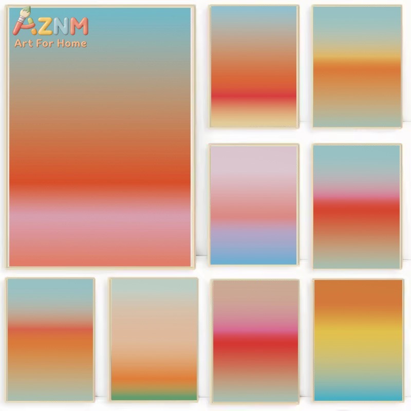 Photography Nature - AZNM Modern Soyut Degrade Aura Kanvas