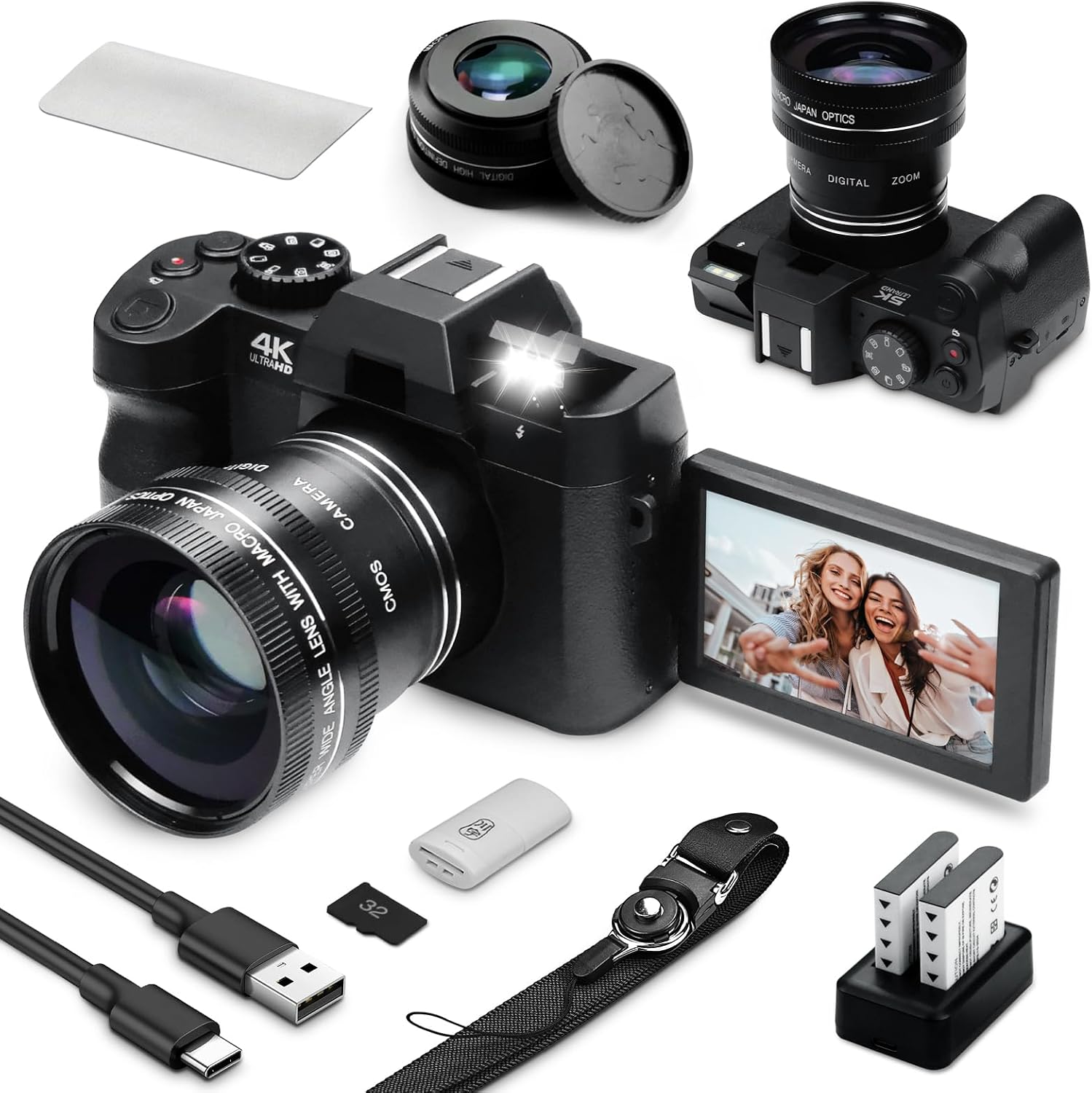 Photography Youtube - 48MP WiFi ve Otomatik Odaklamalı Dijital
