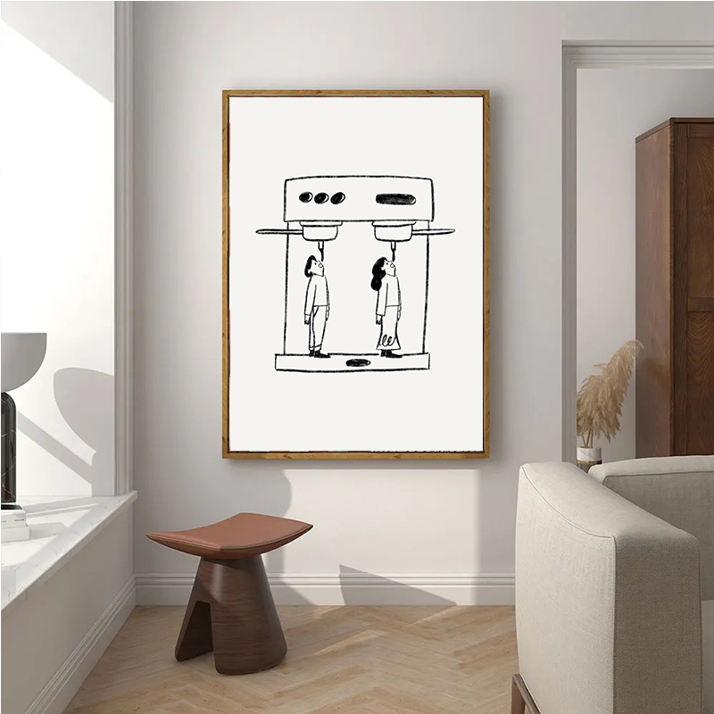 Soyut Çizgi Kahve İçeceği Duva - Photography Coffee incelemesi ve fiyatı