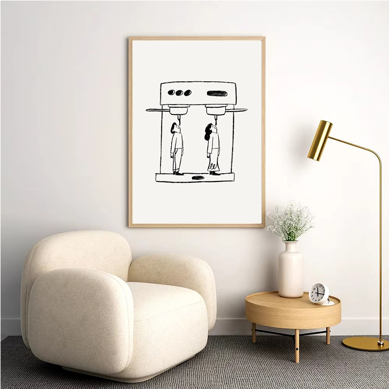 Soyut Çizgi Kahve İçeceği Duva - Photography Coffee incelemesi ve fiyatı