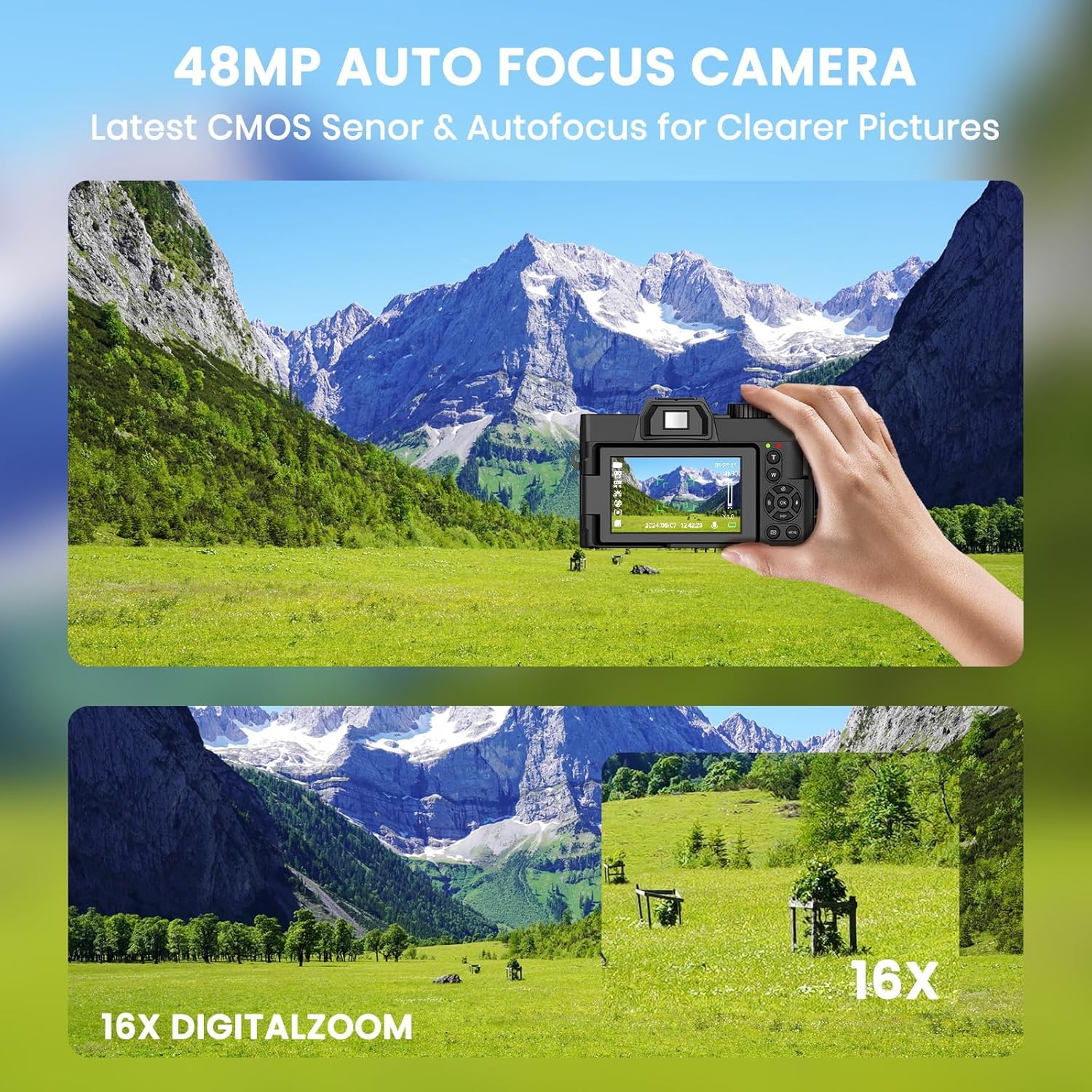 48MP WiFi ve Otomatik Odaklama - Photography Youtube incelemesi ve fiyatı